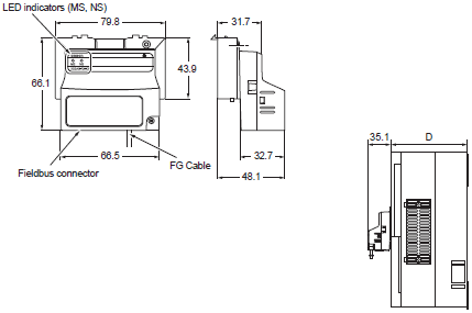 3G3RX-V1 Dimensions 13 