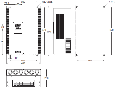 3G3RX-V1 Dimensions 7 