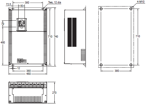 3G3RX-V1 Dimensions 9