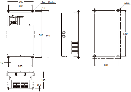 3G3RX2 Dimensions 5 