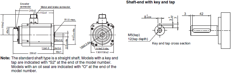 R88M-1[] / R88D-1SN[]-ECT Dimensions 29 