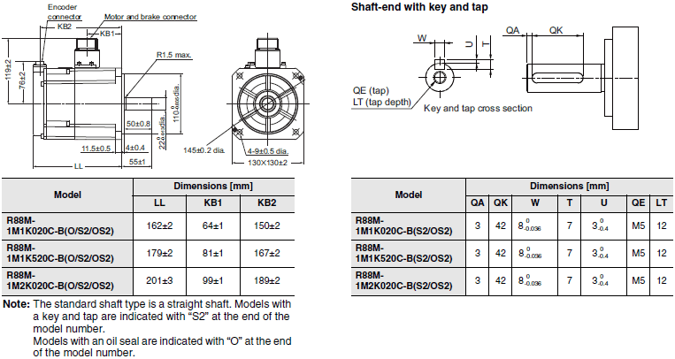 R88M-1[] / R88D-1SN[]-ECT Dimensions 41 