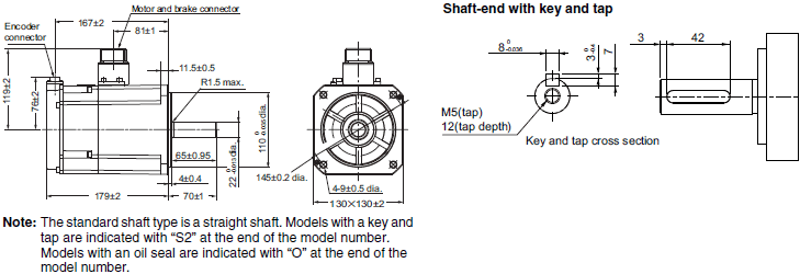 R88M-1[] / R88D-1SN[]-ECT Dimensions 69 