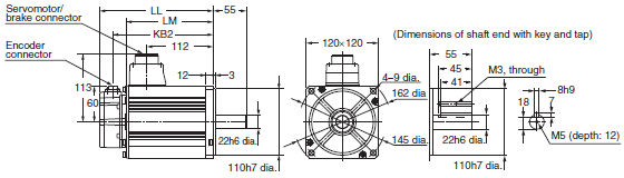 R88M-K, R88D-KN[]-ECT Dimensions 37 