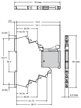 G2RV-SR Dimensions 2 