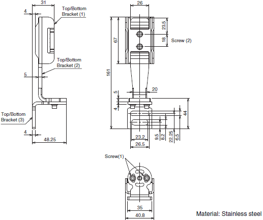 F3SG-R Series Dimensions 100 