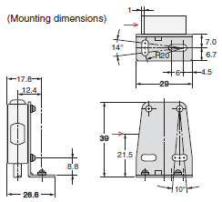 E3Z-[]-IL[] Dimensions 16 