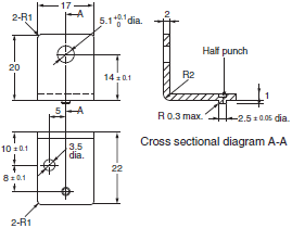 E2E (Small-diameter) Dimensions 45 