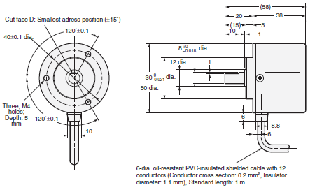 E6C3-A Dimensions 3 