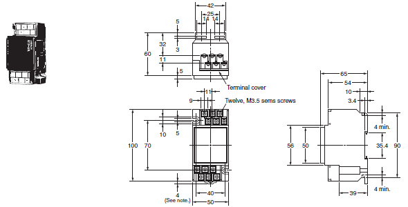 61F-AN / -APN2 Dimensions 1 