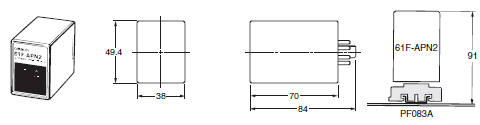 61F-AN / -APN2 Dimensions 2