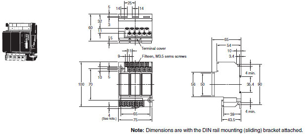 61F-G[]N Dimensions 4 61F-G1N_Dim