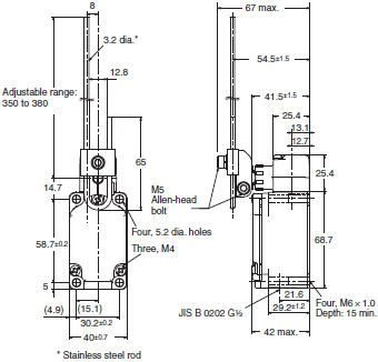 WL-N / WL Dimensions 57 