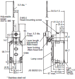 WL-N / WL Dimensions 58 