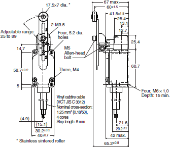 WL-N / WL Dimensions 100 