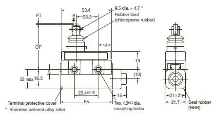 ZC-[]55 Dimensions 15 ZC-N2255_Dim