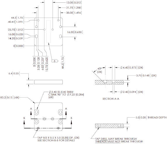 MicroHAWK V430-F / V420-F / V330-F / V320-F Dimensions 7