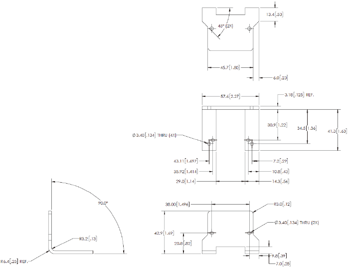MicroHAWK V430-F / V420-F / V330-F / V320-F Dimensions 8 