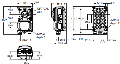 FHV7 Series Dimensions 2 