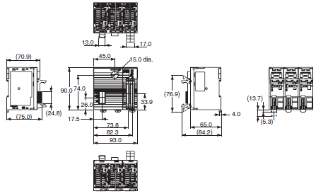 FHV7 Series Dimensions 13 