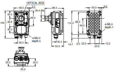 FHV7 Series Dimensions 3 