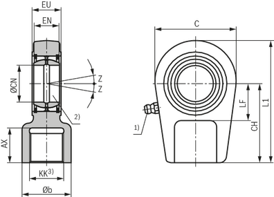 dimensions swivel head CGA