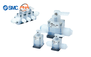 SMC - High Purity Chemical Liquid Valve/Manually Operated (Integrated Fitting Type/Threaded Type) LVH