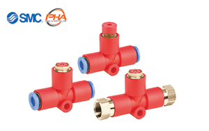 SMC - Residual Pressure Release Valve with One-touch Fittings KE□