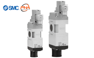 SMC - Modular Connection Type Residual Pressure Relief 3 Port Solenoid Valve VP500/700