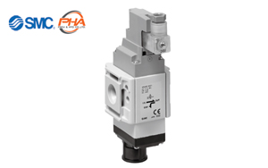 SMC - 3-Port Solenoid Valve Modular Type/Residual Pressure Release Valve VP546E/746E