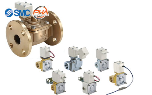 SMC - Pilot Operated 2 Port Solenoid Valve (2 Way Valve) VXD