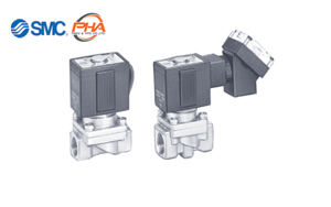 SMC - Diaphragm Type Pilot Operated 2 Port Solenoid Valve (2 Way Valve) for High Pressure VXH