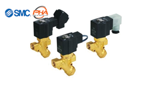 SMC - 2 Port Solenoid Valve (2 Way Valve) with Built-in Y-strainer VXK