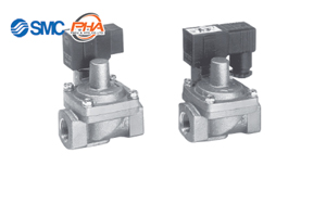 SMC - Water Hammer Relief/Pilot Operated 2 Port Solenoid Valve (2 Way Valve) VXR