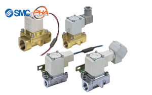 SMC - Zero Differential Pressure Type/Pilot Operated 2 Port Solenoid Valve (2 Way Valve) VXS