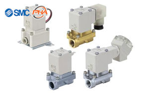 SMC - Zero Differential Pressure Type/Pilot Operated 2 Port Solenoid Valve (2 Way Valve) VXZ