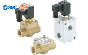 SMC - 5.0 MPa Pilot Operated 2/3-Port Solenoid Valve & Check Valve VCH / VCHC