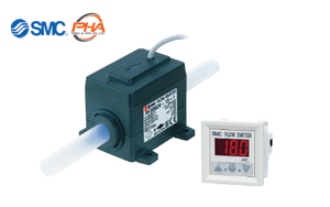 SMC - Digital Flow Switch for Deionized Water and Chemical Liquids PF2D