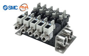 SMC - Digital Flow Switch Manifold for Water PF3WB/C/S/R