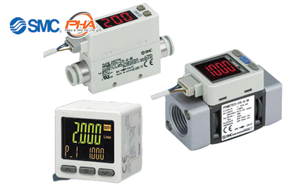 SMC - 2-Color Display Digital Flow Switch PFMB