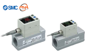 SMC - 3-Color Display Digital Flow Switch PFMC7□(-L)