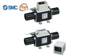 SMC - 3-Color Display Digital Flow Switch for PVC Piping PF3W