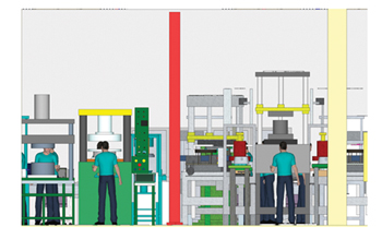 Robot NACHI Pick and Place Press Machine