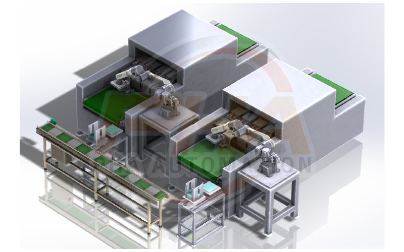 Robot Auto Load Bag Packing