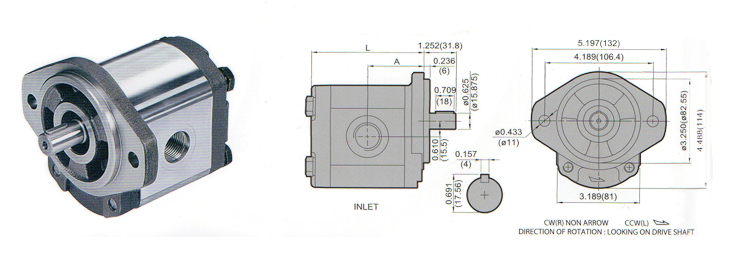ปั๊มไฮดรอลิกแบบเฟืองนอก (Hydraulic Gear pump) รุ่น 2G Series 2G-Series
